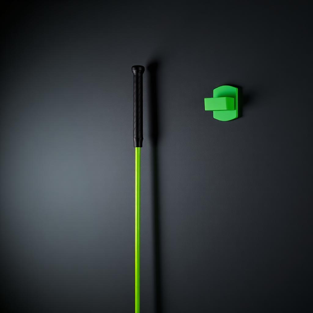 Alignment Stick Wall Clips (Pair) — 3D-printed indoor golf accessory
